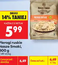Biedronka Nasze Smaki Pierogi ruskie oferta