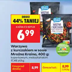 Biedronka Mroźna Kraina Warzywa z kurczakiem w sosie oferta