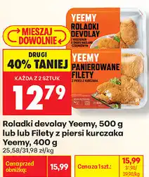 Biedronka Roladki devolay Yeemy lub Filety z piersi kurczaka Yeemy oferta