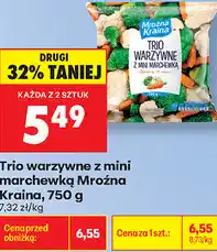 Biedronka Mroźna Kraina Trio warzywne z mini marchewką oferta