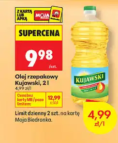 Biedronka Olej rzepakowy Kujawski oferta