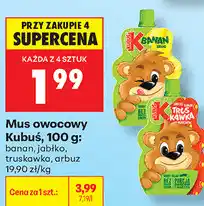 Biedronka Mus owocowy Kubuś oferta