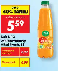 Biedronka Sok NFC wieloowocowy Vital Fresh oferta
