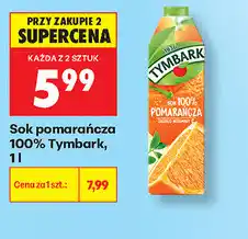 Biedronka Sok pomarańczowy 100% Tymbark oferta