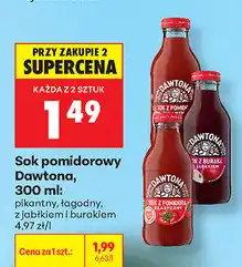 Biedronka Sok pomidorowy Dawtona oferta