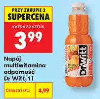 Biedronka Napój multiwitamina odporność Dr Witt oferta