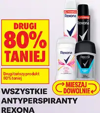 Biedronka Wszystkie antyperspiranty Rexona oferta