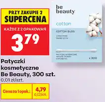 Biedronka Patyczki kosmetyczne Be Beauty, 300 szt oferta