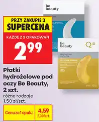 Biedronka Płatki hydrożelowe pod oczy Be Beauty, 2 szt oferta