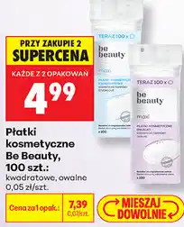 Biedronka Płatki kosmetyczne Be Beauty, 100 szt oferta