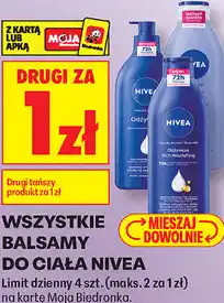Biedronka Wszystkie balsamy do ciała Nivea oferta