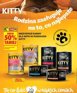 Biedronka Wszystkie karmy dla kota w puszkach Kitty oferta