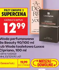 Biedronka Woda perfumowana Be Beauty lub Woda toaletowa Lucca Cipriano oferta