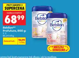 Biedronka Bebilon Profutura mleko modyfikowane oferta