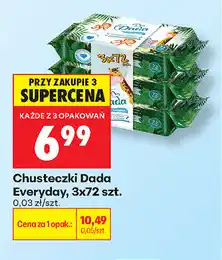 Biedronka Chusteczki Dada Everyday, 3x72 szt oferta