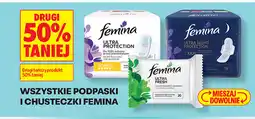 Biedronka Wszystkie podpaski i chusteczki Femina oferta