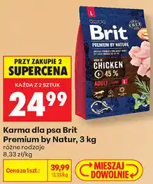 Biedronka Karma dla psa Brit Premium by Nature oferta