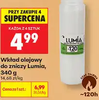 Biedronka Wkład olejowy do zniczy Lumia oferta