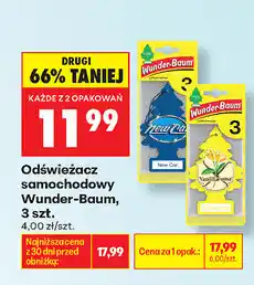 Biedronka Odświeżacz samochodowy Wunder-Baum, 3 szt oferta