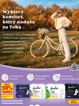 Biedronka Wszystkie podpaski i chusteczki Femina oferta