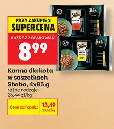 Biedronka Karma dla kota w saszetkach Sheba oferta