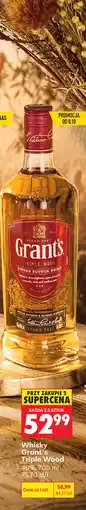 Biedronka Whisky Grant's Triple Wood oferta