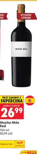 Biedronka Wino Mucho Más Red oferta