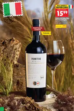 Biedronka Wino czerwone półwytrawne Exclusive Selection Primitivo Puglia oferta