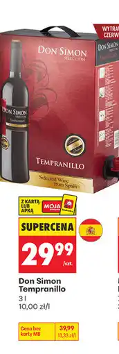 Biedronka Wino Don Simon Tempranillo oferta