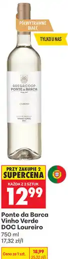Biedronka Wino Ponte da Barca Vinho Verde DOC Loureiro oferta