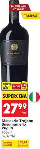 Biedronka Wino Masseria Trajone Susumaniello Puglia oferta