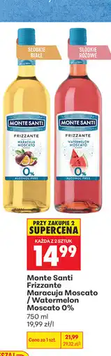 Biedronka Monte Santi Frizzante Maracuja Moscato / Watermelon Moscato 0% oferta