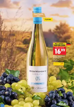 Biedronka Peter Weinbach Riesling 0% Wino bezalkoholowe białe półwytrawne oferta