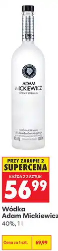 Biedronka Wódka Adam Mickiewicz 40% oferta