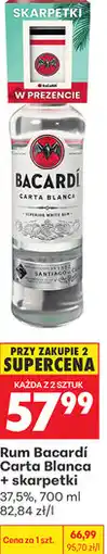 Biedronka Rum Bacardí Carta Blanca + skarpetki oferta