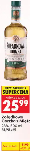 Biedronka Żołądkowa Gorzka z Miętą 28% oferta