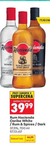 Biedronka Rum Hacienda Caribe White / Rum & Spices / Dark oferta