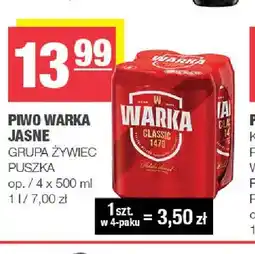 Spar Piwo Warka 4-pak oferta