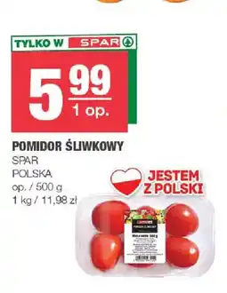 Spar Pomidory śliwkowe polskie Spar oferta