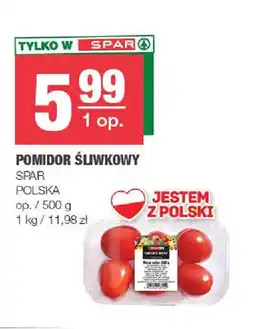 Spar Pomidory śliwkowe Spar oferta