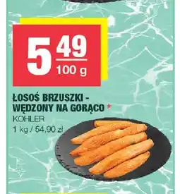 Spar Łosoś brzuszki wędzony na gorąco Kohler oferta