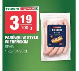 Spar Parówki w stylu wiedeńskim Spar oferta
