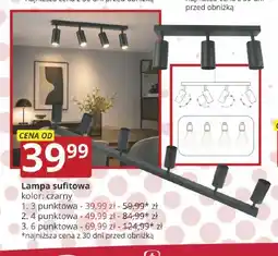 Prymus-AGD Lampa sufitowa 6-punktowa czarna oferta