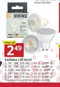 Prymus-AGD Żarówka LED GU10 38° 8W 710lm Viking oferta