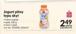 Makro Jogurt pitny typu skyr Fine Life oferta