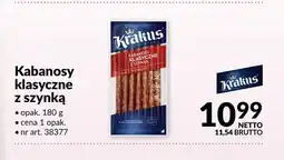 Makro Kabanosy klasyczne z szynką Krakus oferta