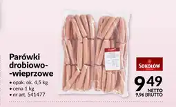 Makro Parówki drobiowo-wieprzowe Sokołów oferta