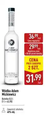 ALDI Wódka Adam Mickiewicz oferta