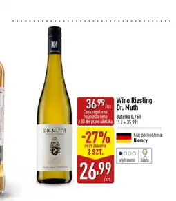 ALDI Wino białe Riesling Dr. Muth oferta