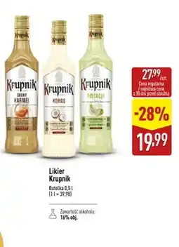 ALDI Likier Krupnik słony karmel oferta